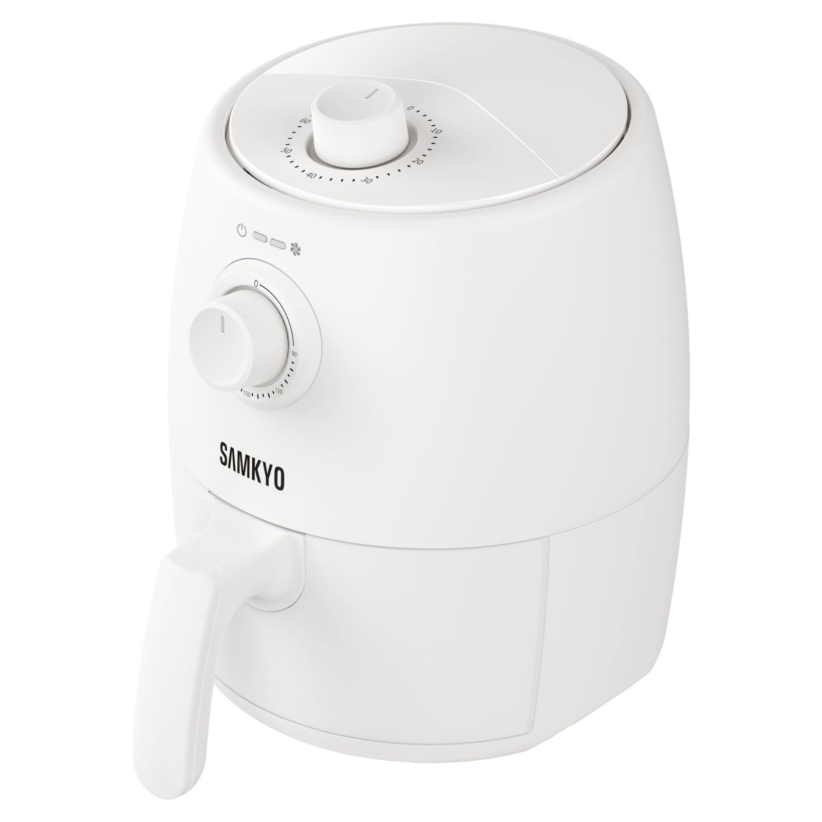 大 ノンフライヤー機 一人暮らし 電子レシピ付き 1-2人用 電気フライヤー コンパクト 油なし 2L ヘルシー エアフライヤー フライヤー ノンフライヤー F20 SAMKYO ホワイト