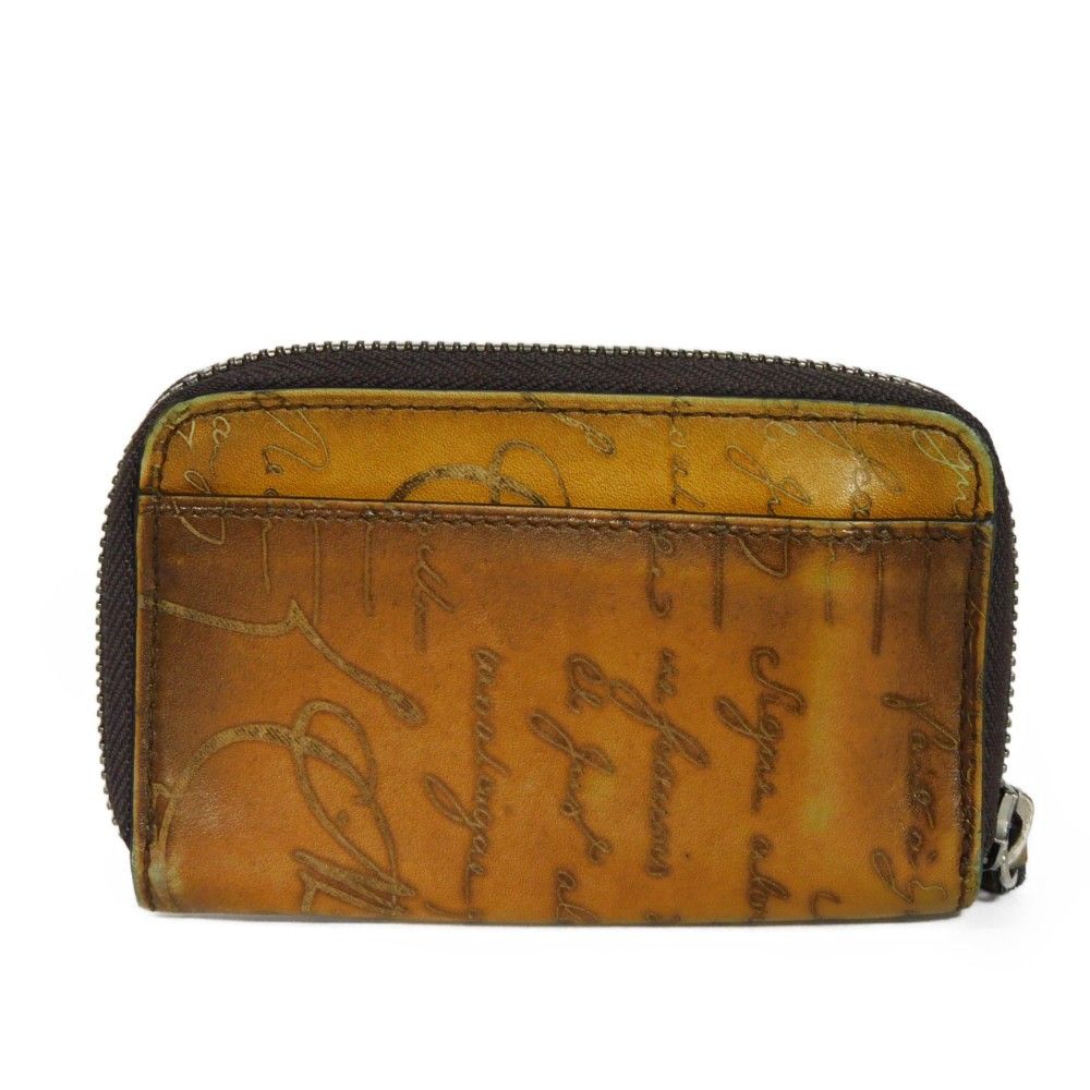 ベルルッティ コト ジップ付きキーリング 6連 カリグラフィ トバコ