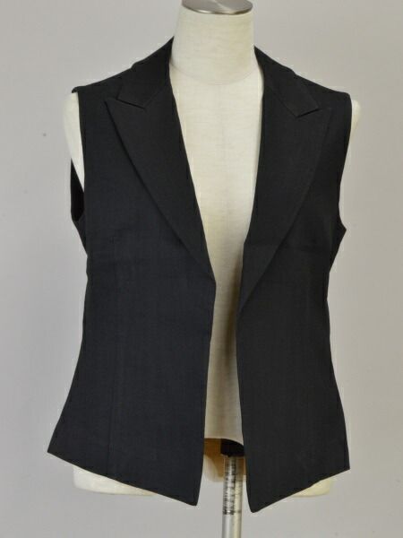 美品　セオリーリュクス　2023 ジレ ブラック38 ベスト Theory luxe - セオリーリュクス ジレ ブラック 38サイズの通販
