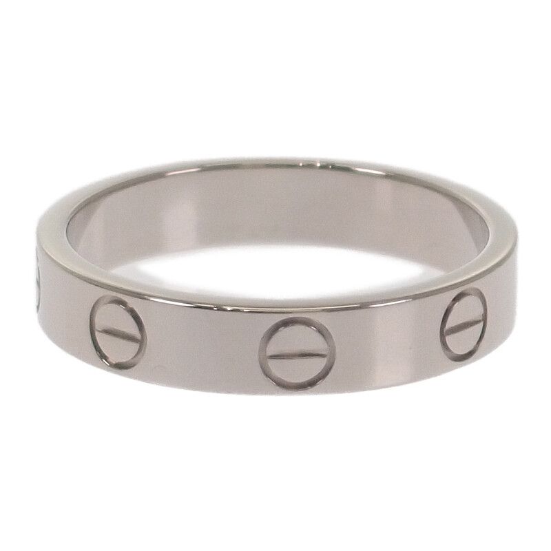 カルティエ CARTIER ミニ ラブ B4085151 リング 指輪 K18WG ホワイト  