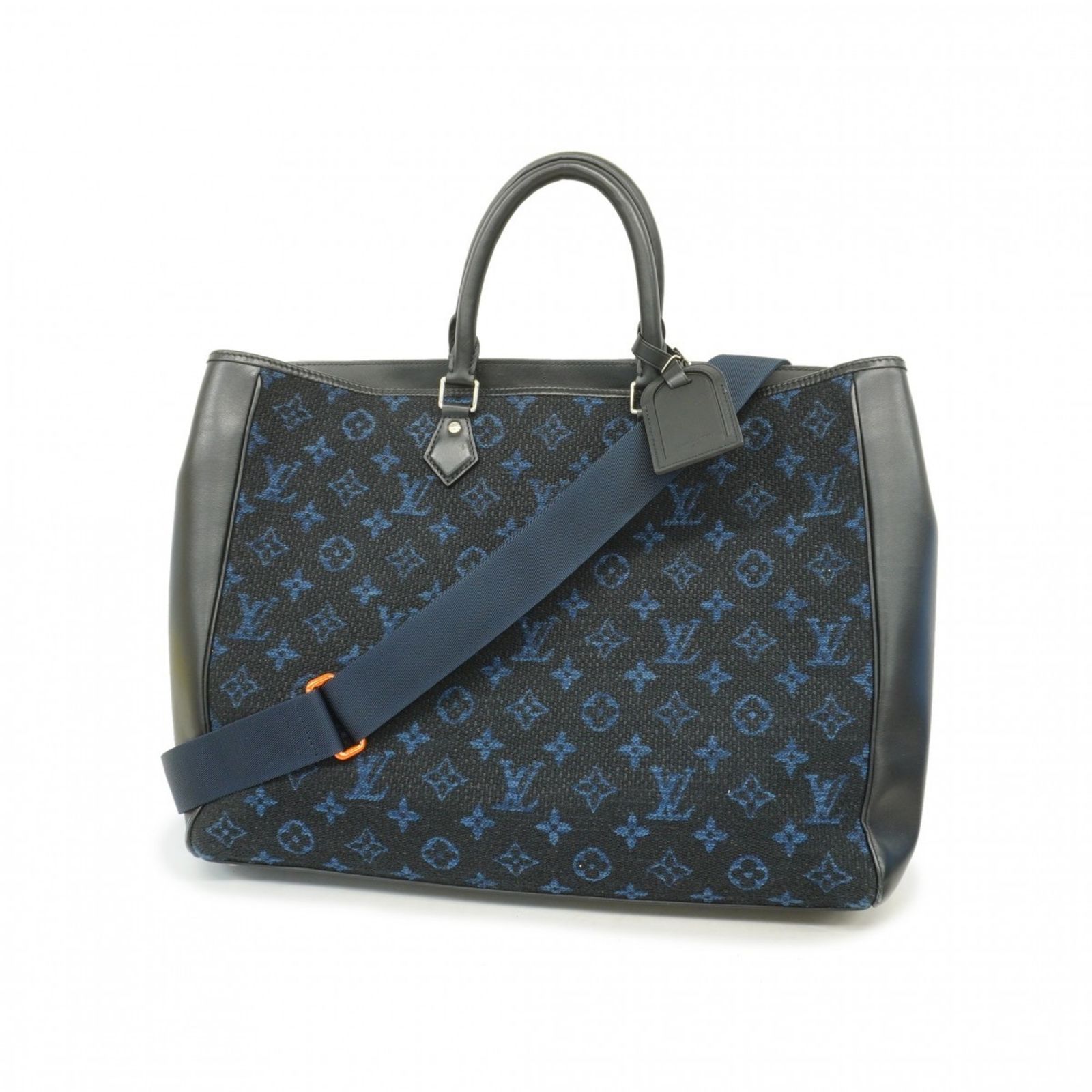 ルイ・ヴィトン(Louis Vuitton) ルイ・ヴィトン トートバッグ モノグラムジャカード グランサック M55203 ネイビー ノワールメンズ