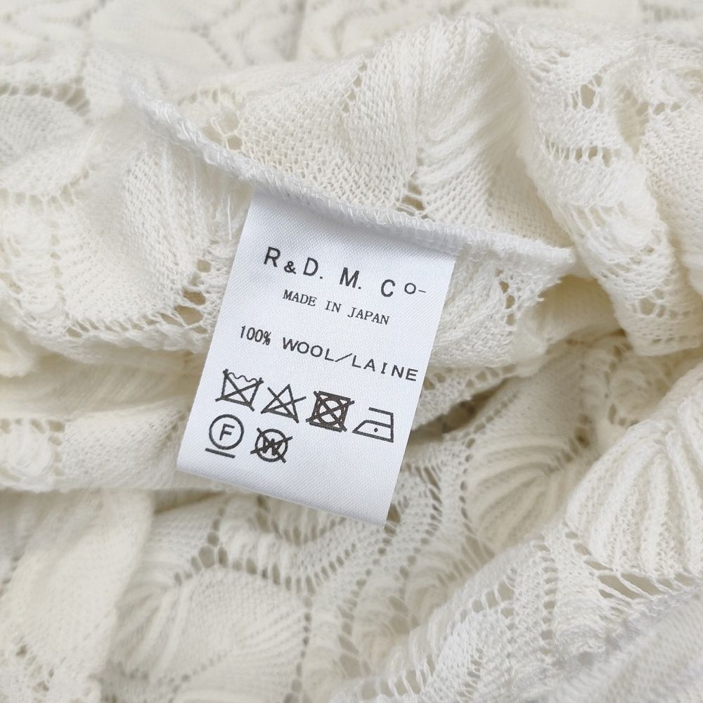 R&D.M.Co- ラッセルレースカーディガン 定価50600円 サイズM クルー  