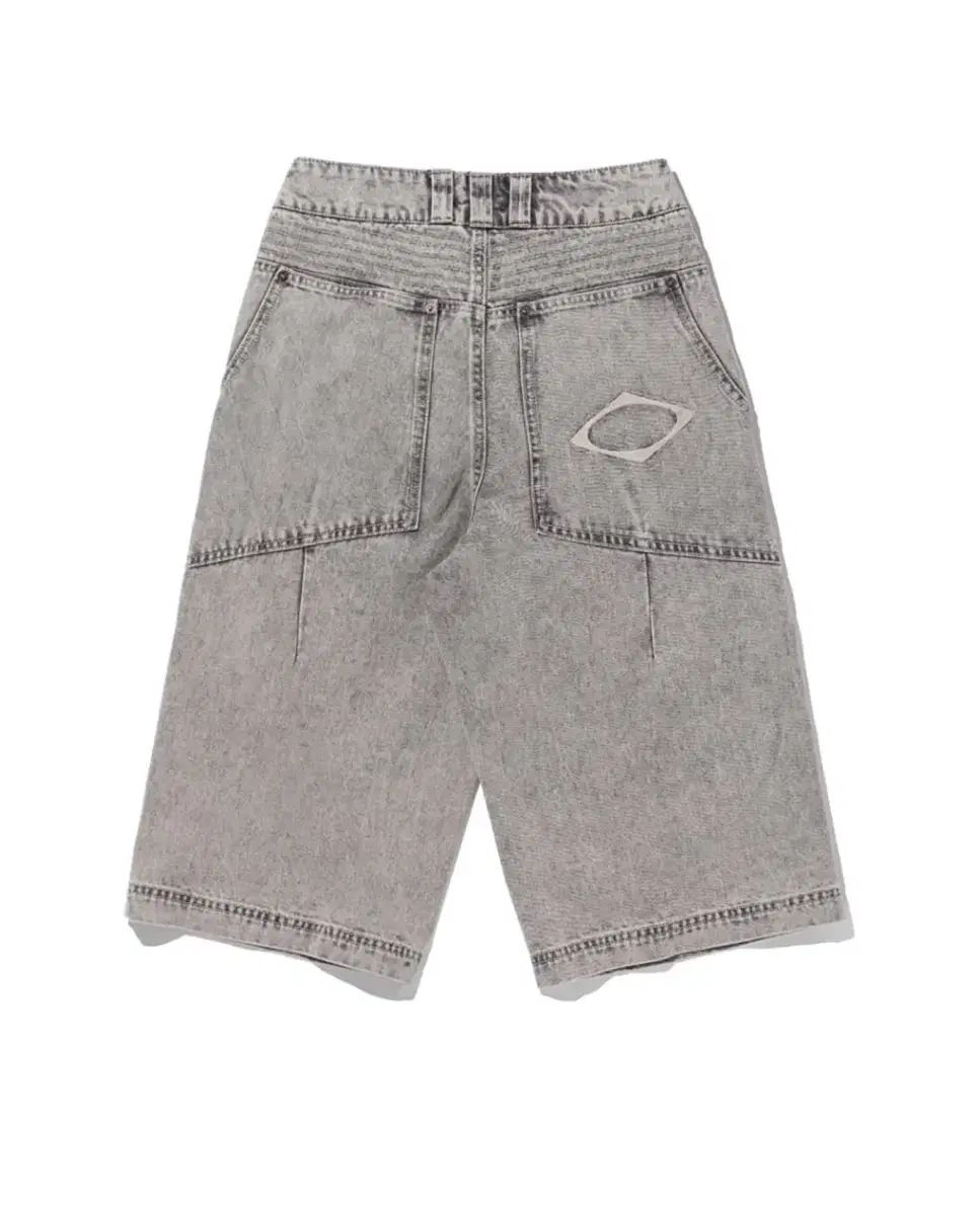 M Mschf ウォッシュド バミューダ パンツ 漂白済み グレー