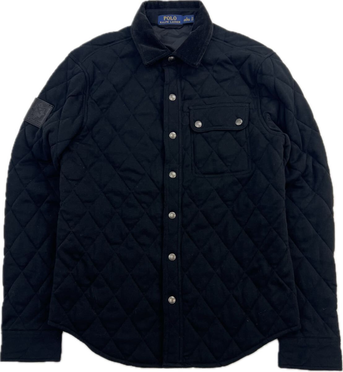 POLO RALPH LAUREN ポロラルフローレン ブラック キルティング ジャケット コットン メンズ S 秋冬 保温 アメカジ 大人カジュアル EF336