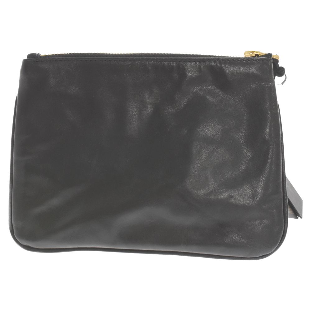 BALMAIN (バルマン) ×H&M スエード×レザーミニクラッチバッグ ポーチ  