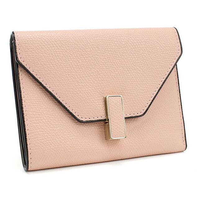 新品】ヴァレクストラ VALEXTRA 三折財布小銭入付き レディース V9E05  