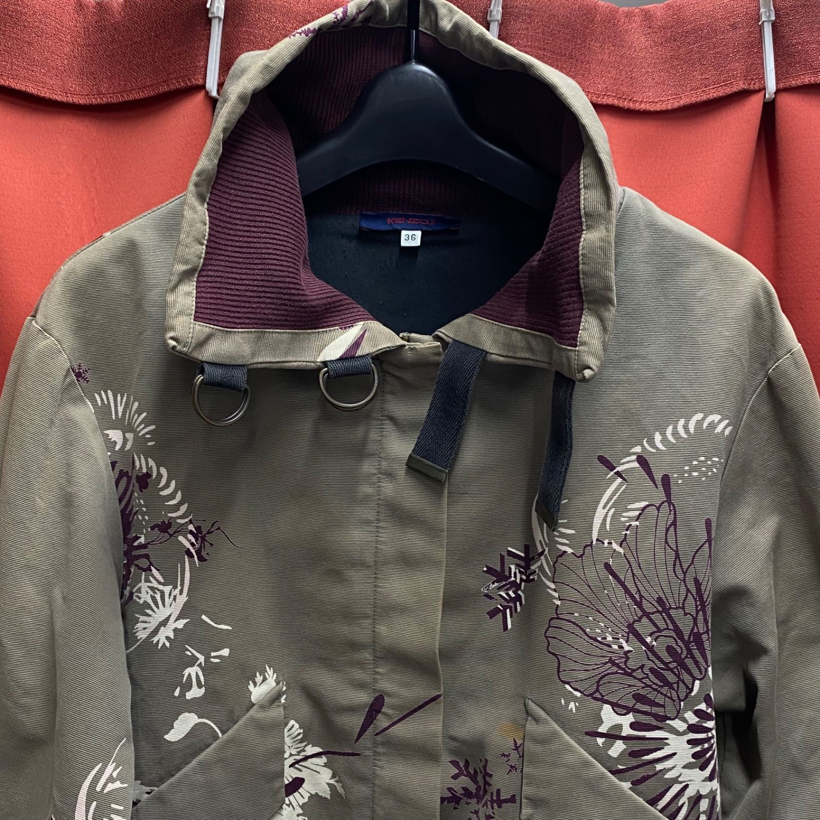KENZO　ケンゾー　中綿ジャケット　3　カーキ　GOLF　ブルゾン KENZO ケンゾー 中綿ジャケット 3 カーキ GOLF ブルゾン