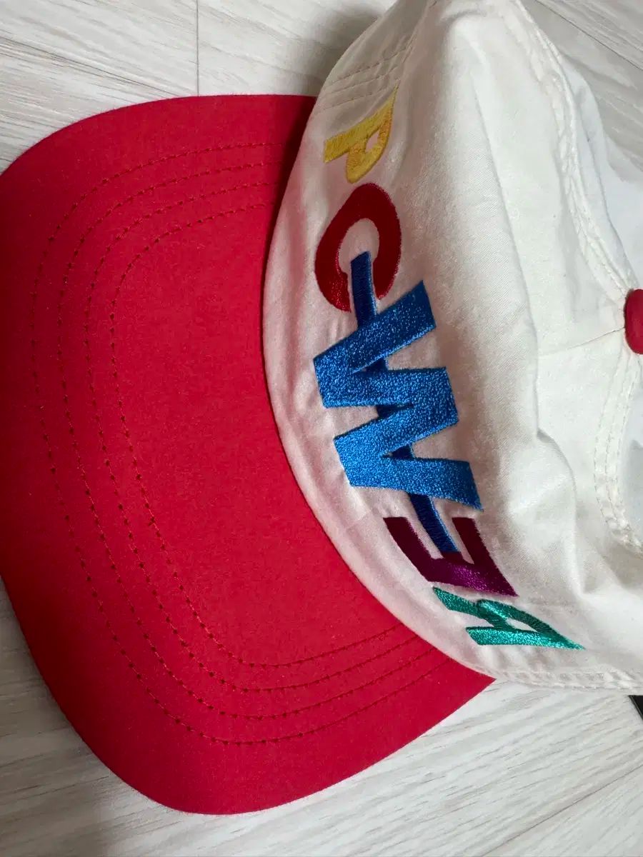 SUPREME】17SS Text Stripe Terry Camp Capキャップ