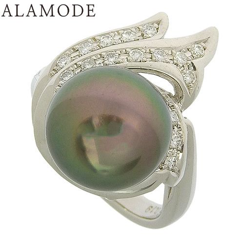 D0.19 黒蝶 ダイヤモンド リング Pt900プラチナ リング・指輪  