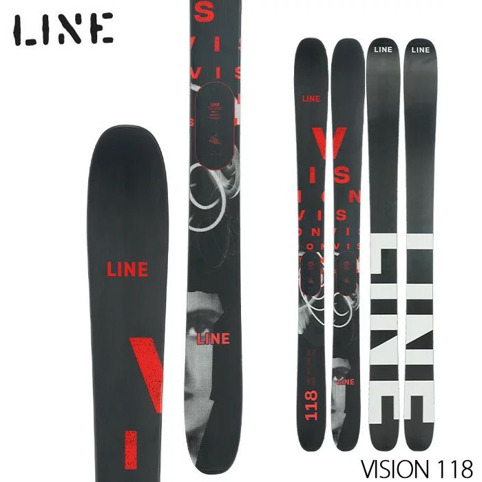 スキー板 メンズ 23-24 LINE ライン VISION 118 A230301001 パウダー 板のみ 日本正規品 旧モデル