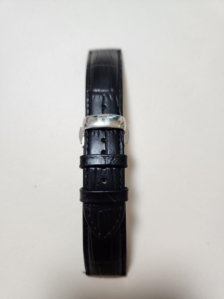 【雷市場（ポンジャン）商品韓国直送】TISSOT(ティソ) Dバックル レザーバンド (ブラック) 21mm