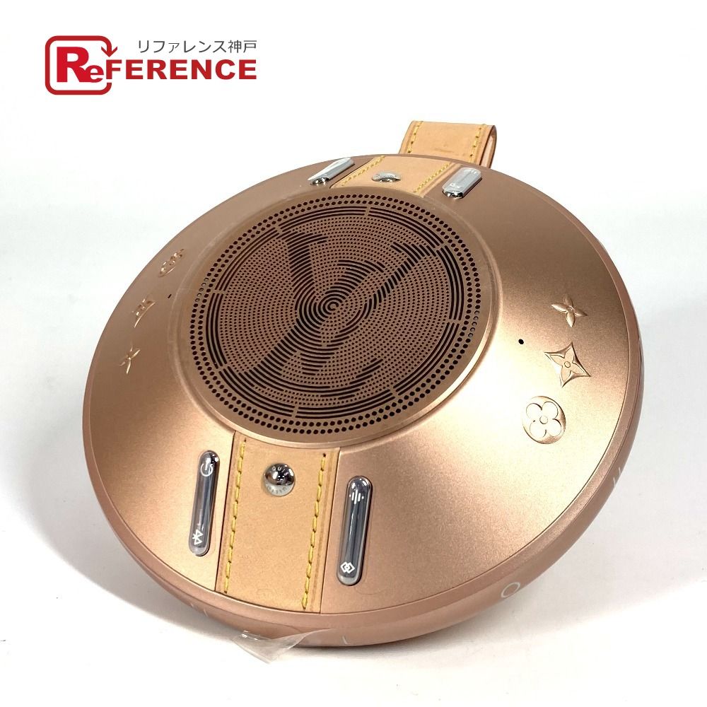 LOUIS VUITTON ルイヴィトン 雑貨 LV ナノグラム スピーカー コッパー QAE020 アルミニウム ピンクベージュ系