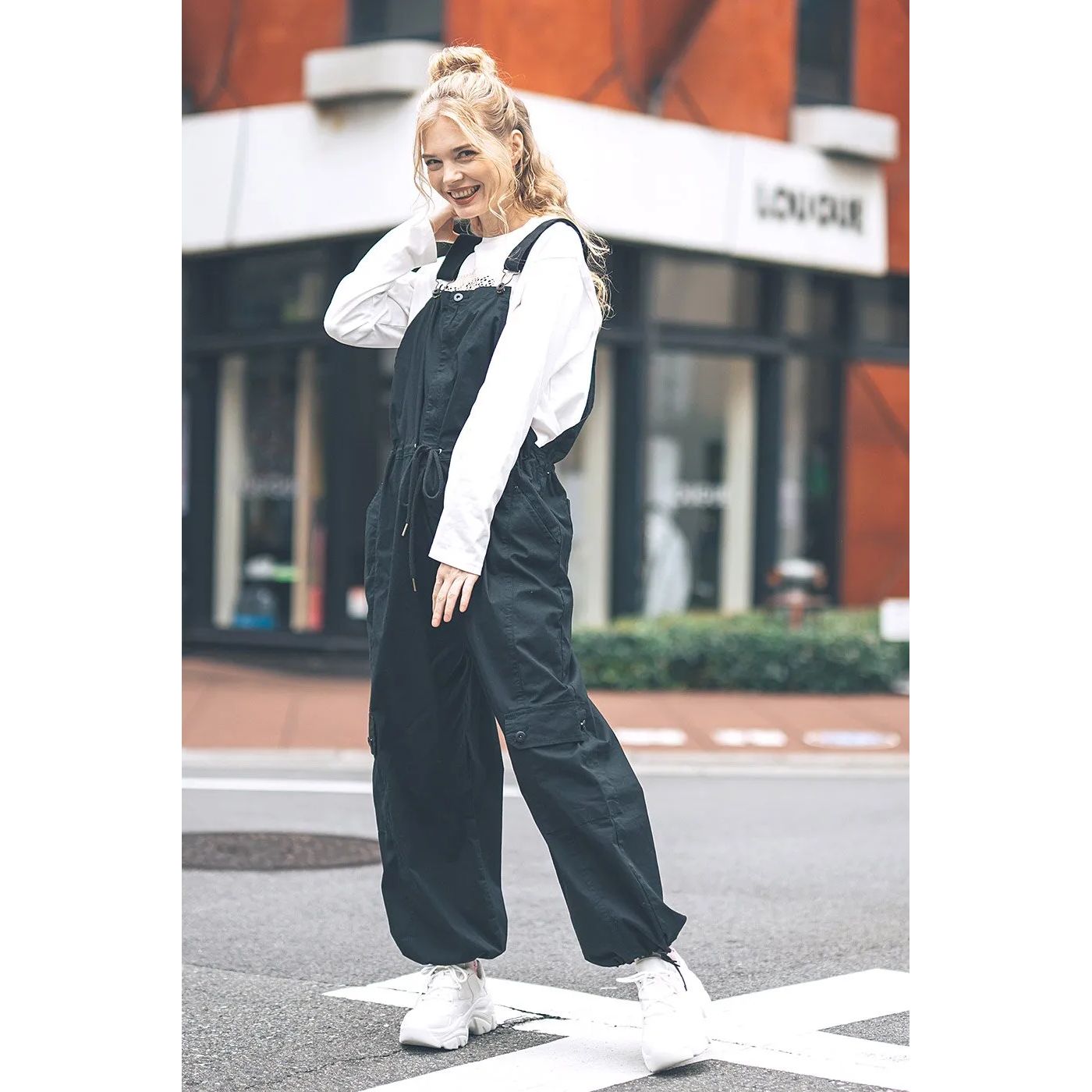 INDIMARK デニム レディース おしゃれ ブランド かわいい サロペット 