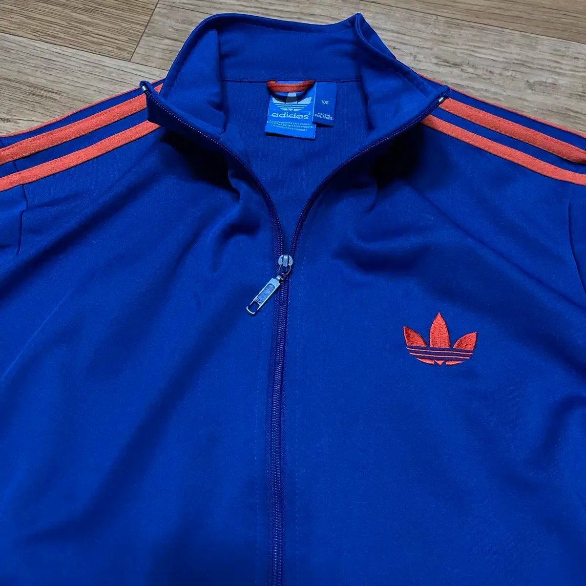 adidas アディダス ファイヤーバード ジャージ ブルーオレンジ 105 サイズ