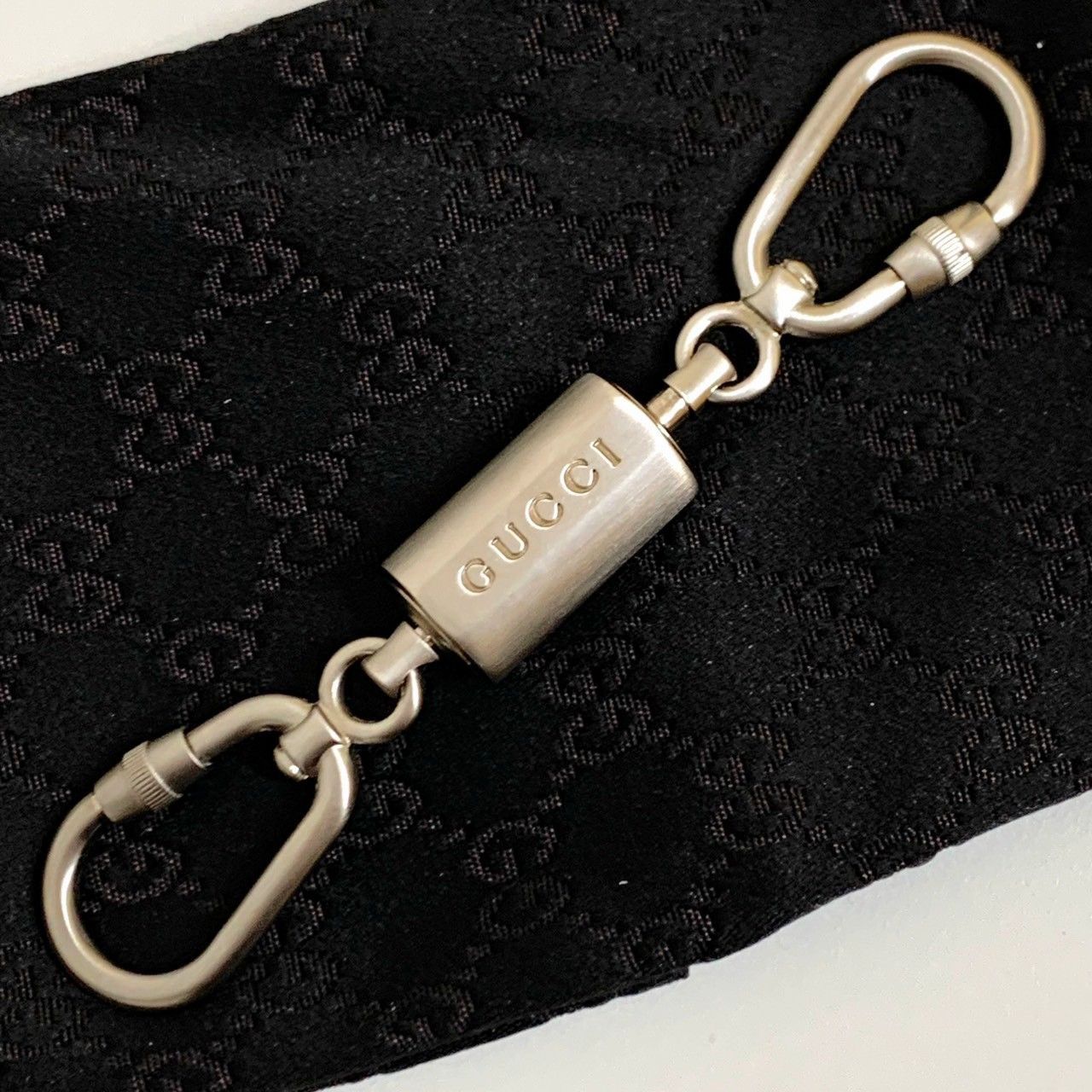 GUCCI】グッチ/ダブルカラビナキーリング - メルカリ