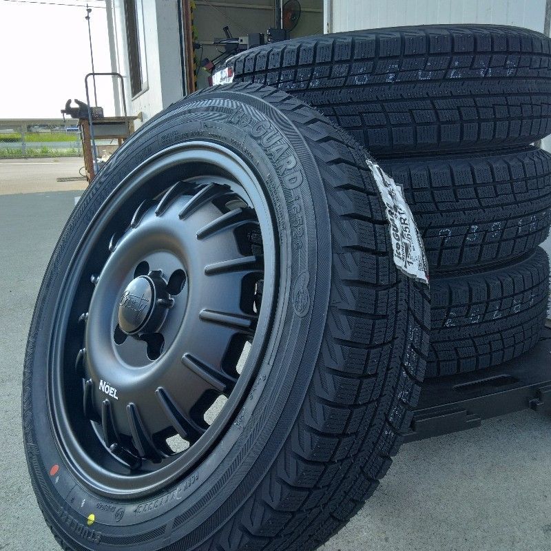 即納 新品 スタッドレス 軽自動車 14インチ タイヤホイールセット 155/65R14 YOKOHAMA アイスガード iG52 バウンティー  NOEL ノエル - 【超ポイントバック祭】