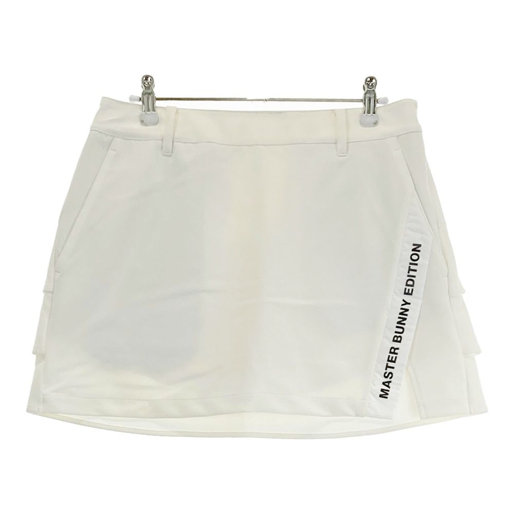 サイズ 1 MASTER BUNNY EDITION マスターバニーエディション インナー付ストレッチフリルスカート ホワイト系 240101533846 ゴルフウェア レディース ストスト