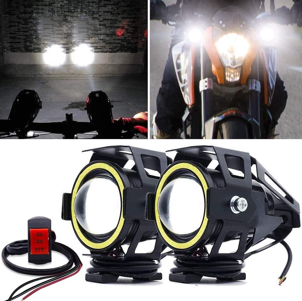 人気商品】【4モード切替】X-STYLE U7 バイク用 LED フォグランプ