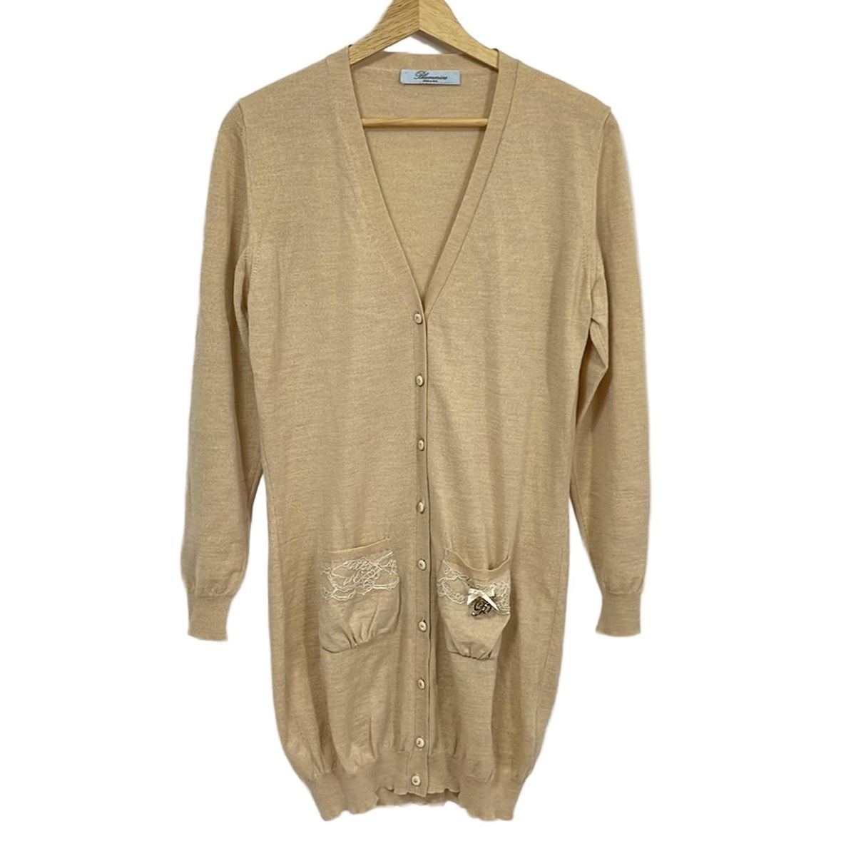 美品 Blumarine ブルマリン ミモザ ニットカーディガントップス 新作