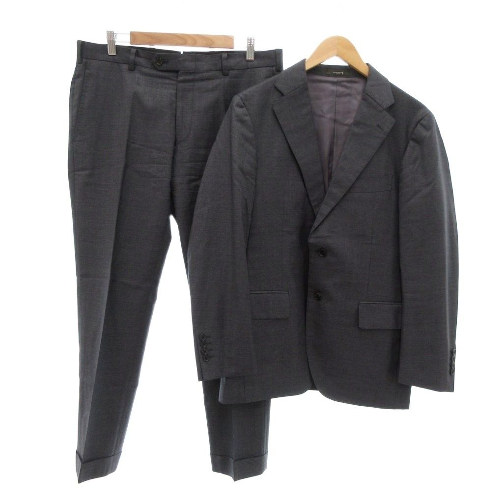 マッキントッシュ ロンドン MACKINTOSH LONDON NEW BRIDGE スーツ テーラードジャケット パンツ ウール 2B 総裏地 38L グレー |UO