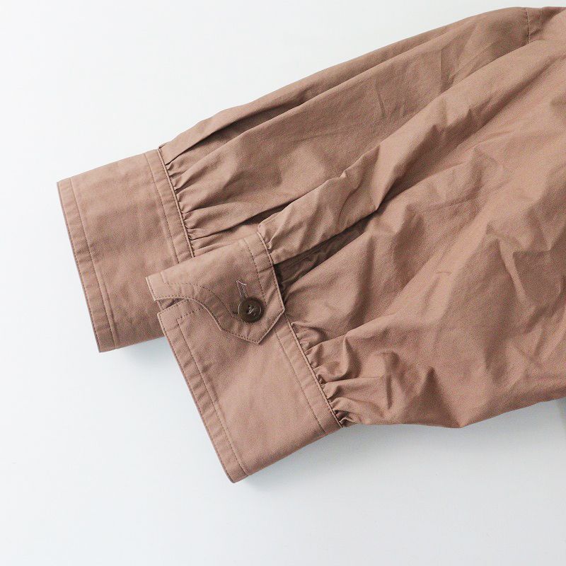 美品 定価2.9万 ロエフ LOEFF コットンウェザーパフスリーブシャツ 1 