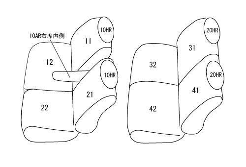 クラッツィオ シートカバー 全席セットルークス B44A B45A B47A B48A