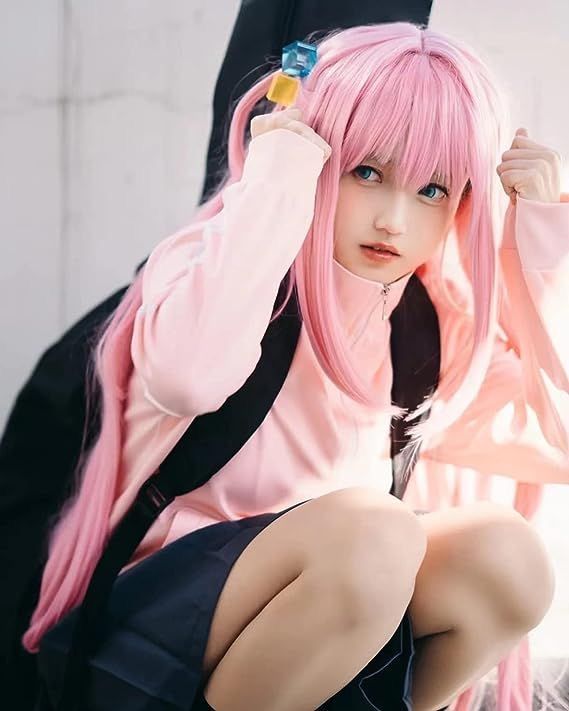 後藤 ひとり ぼっちざろっく cosplay コスプレ コスチューム コスプレ衣装 ウィッグ付き 制服 イベンド 仮装 文化祭 ステージ服 キャラ