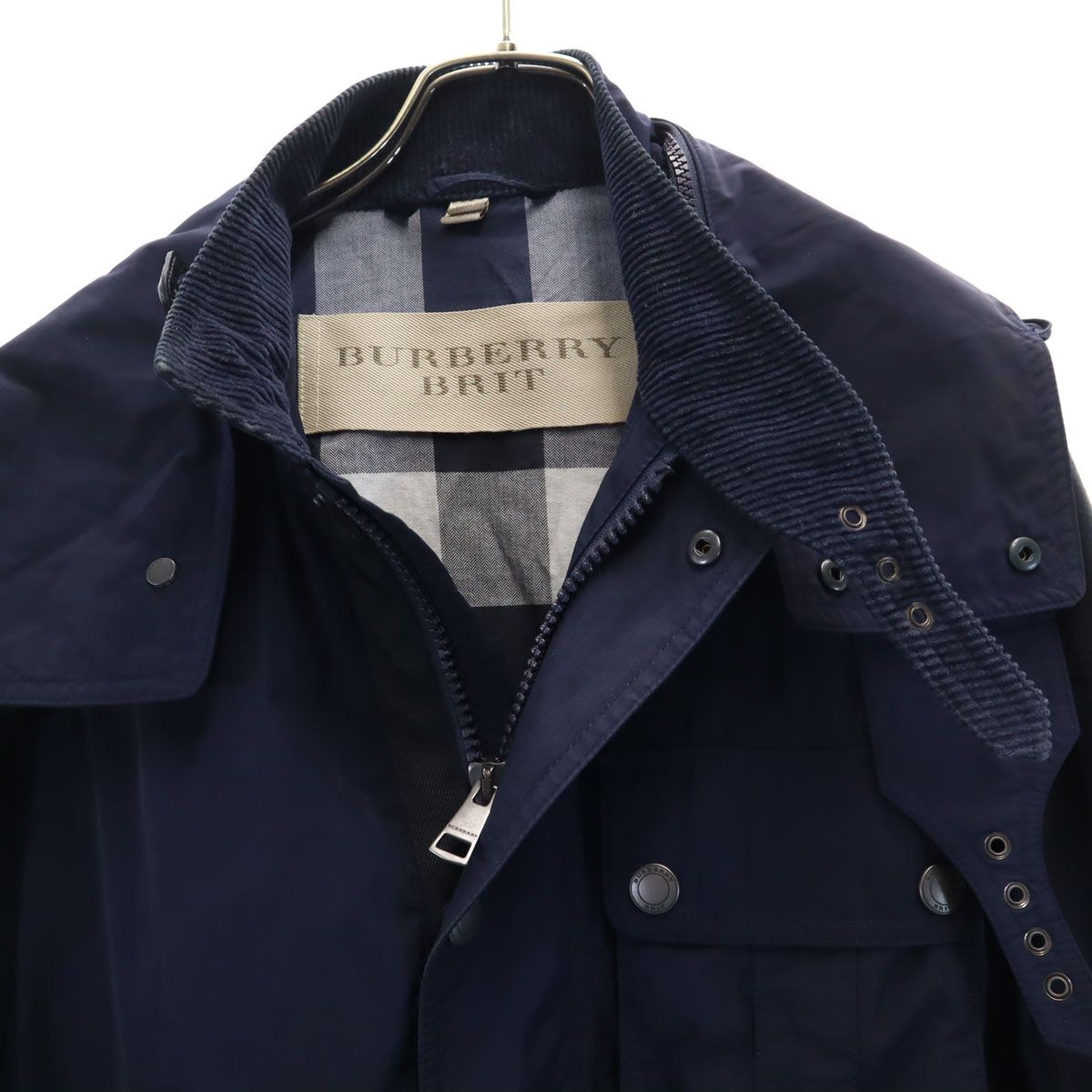 BURBERRY BRIT バーバリーブリット ジャケット S ネイビー エルボー