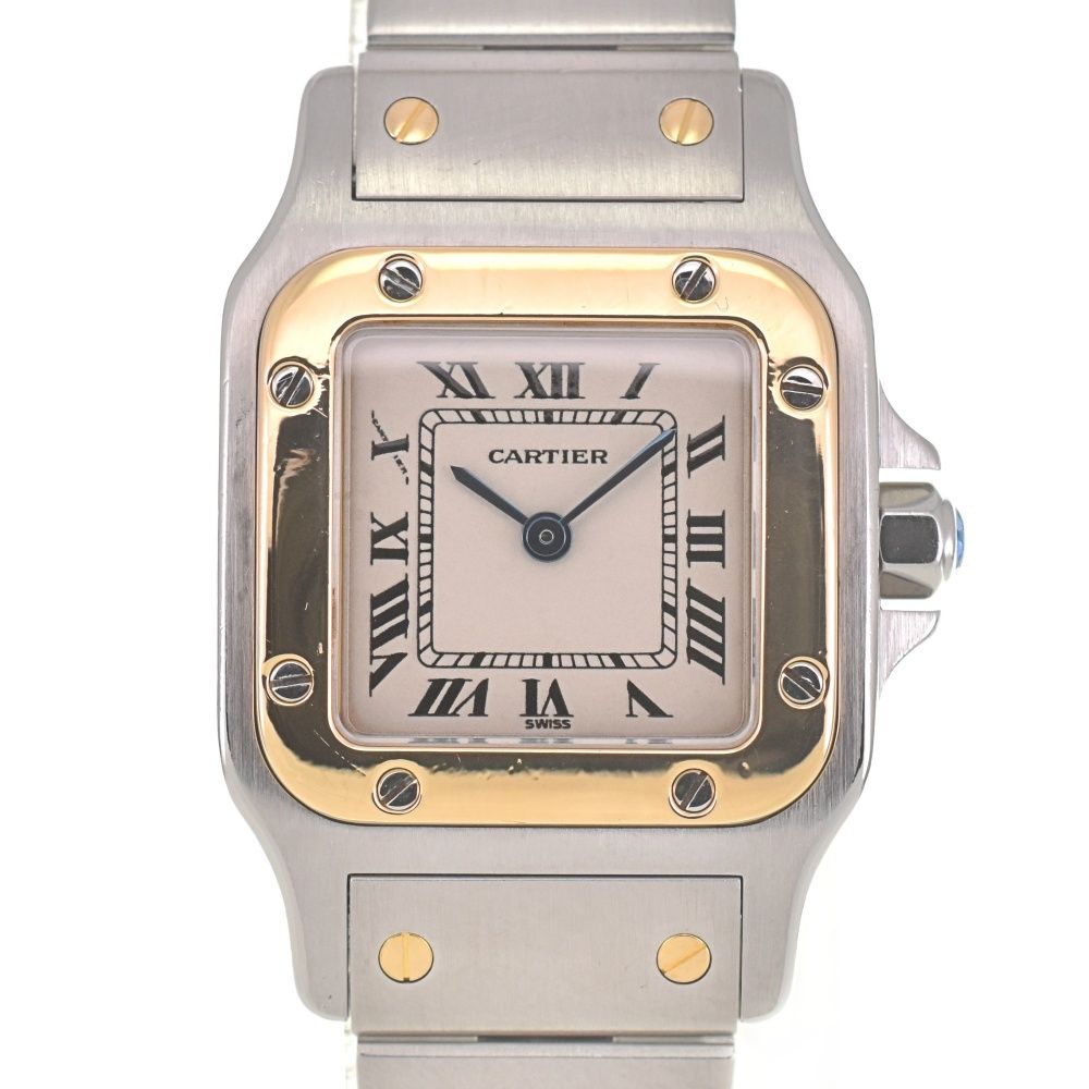 カルティエ CARTIER W20012C4 サントスガルベ SM SS|K18YG クォーツ レディース E 139139