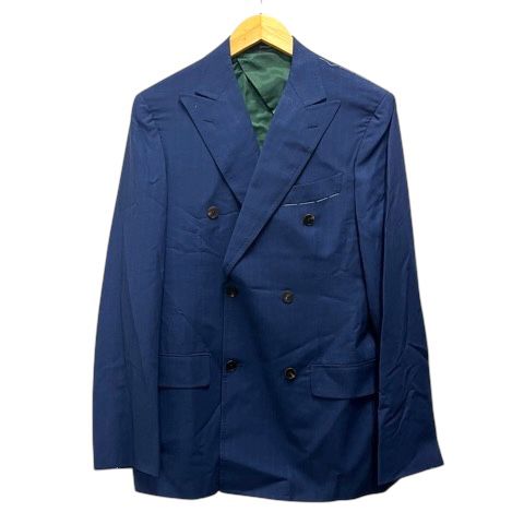 【vintage】セットアップ　スーツ　ダブル　ウール　ネイビー　ピンバッチ ビンテージ30's○Alexander's NRAウール2Bスーツツーピース紺