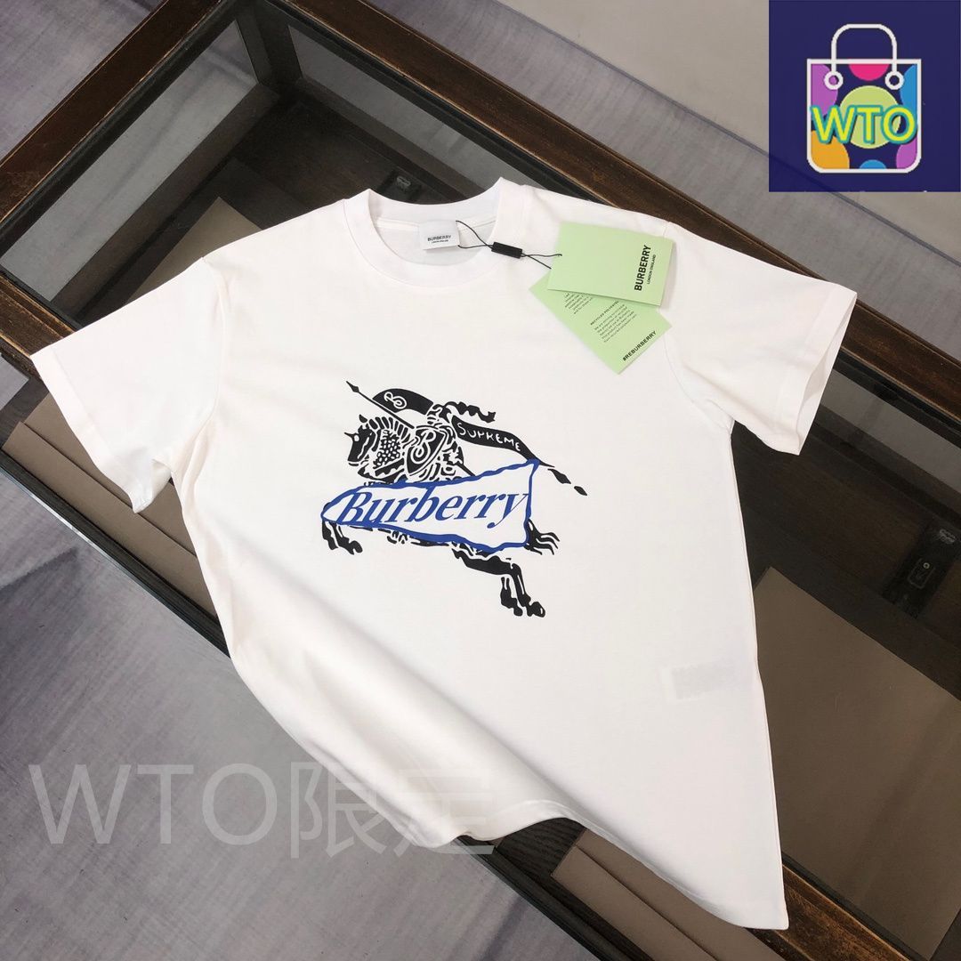 本日限定特価】BURBERRY クルーネックTシャツ - 高品質コットン