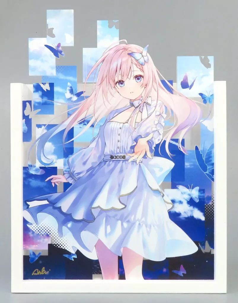 雑貨 忘れないで|消えないで フカヒレ 直筆サイン入りアクリルマウント ILLUST GALLERY TOLALA