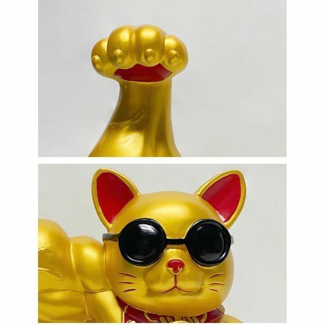 爆富 招き猫 金運ゴールド 筋肉 マッスル置き物 Amazon.co.jp: [AiO JAPAN] 風水 置物 マッスル 招き猫 ゴールド