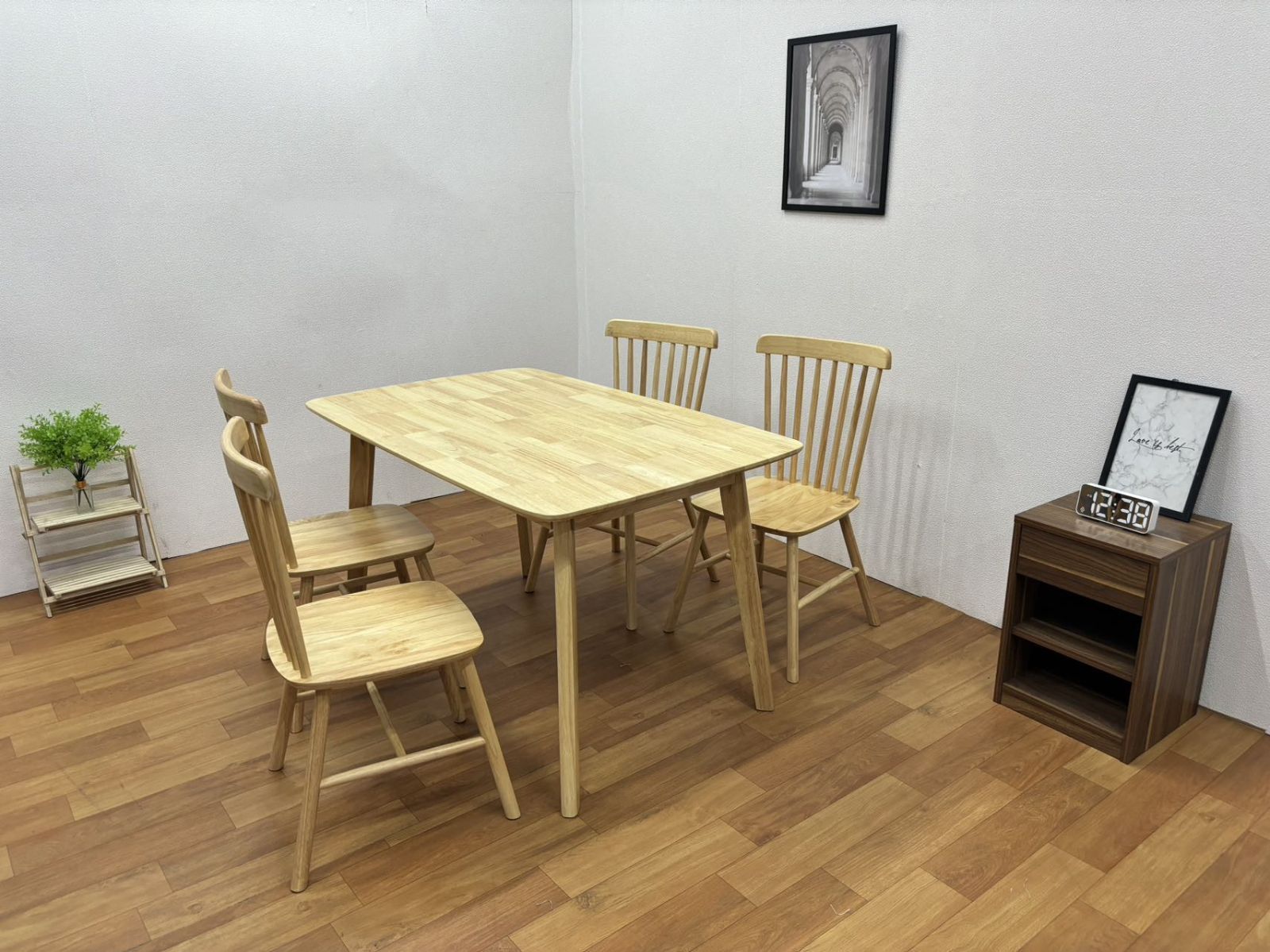 北欧テイスト ダイニング ダイニングテーブル ブラウン W115 組立設置付