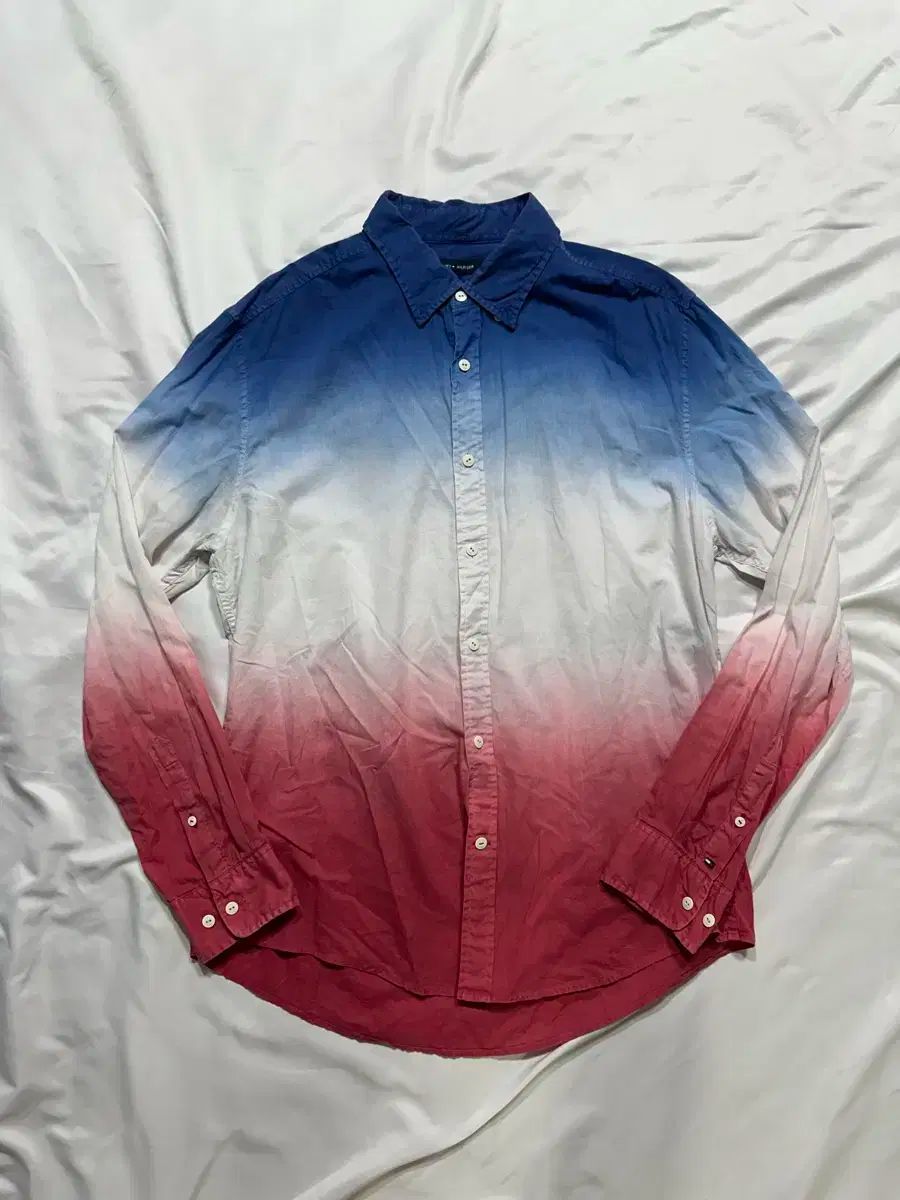 Tommy Hilfiger トミーヒルフィガー グラデーション シャツ L