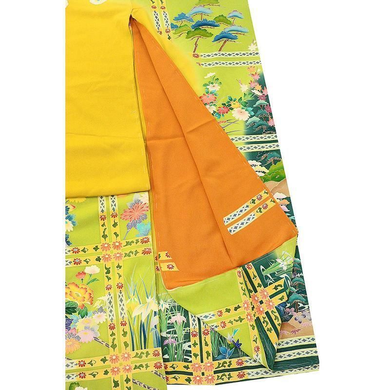 仕立無料・送料無料☆手描き多色豪華染京友禅伝統工芸特撰