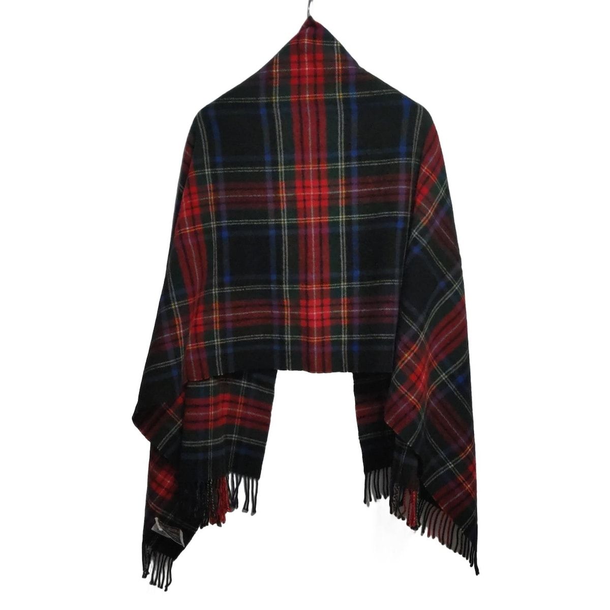 TRADITIONAL WEATHERWEAR トラディショナルウェザーウェア マフラー - レッド×ダークネイビー×マルチ チェック柄 ウール