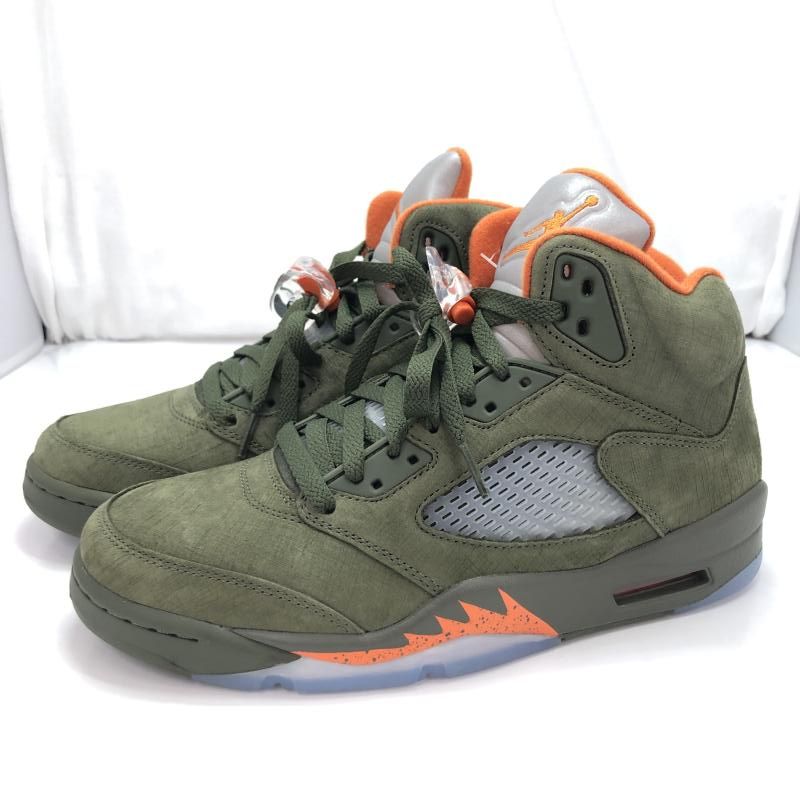Nike Air Jordan 5 Retro Olive サイズ26.0cm dd0587-308 オリーブ ナイキ エアジョーダン 91