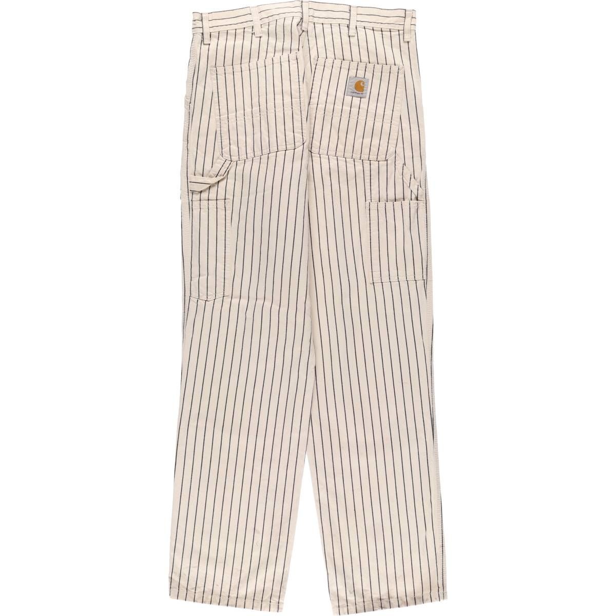 古着 カーハート Carhartt ストライプ柄 ペインターパンツ メンズw33 