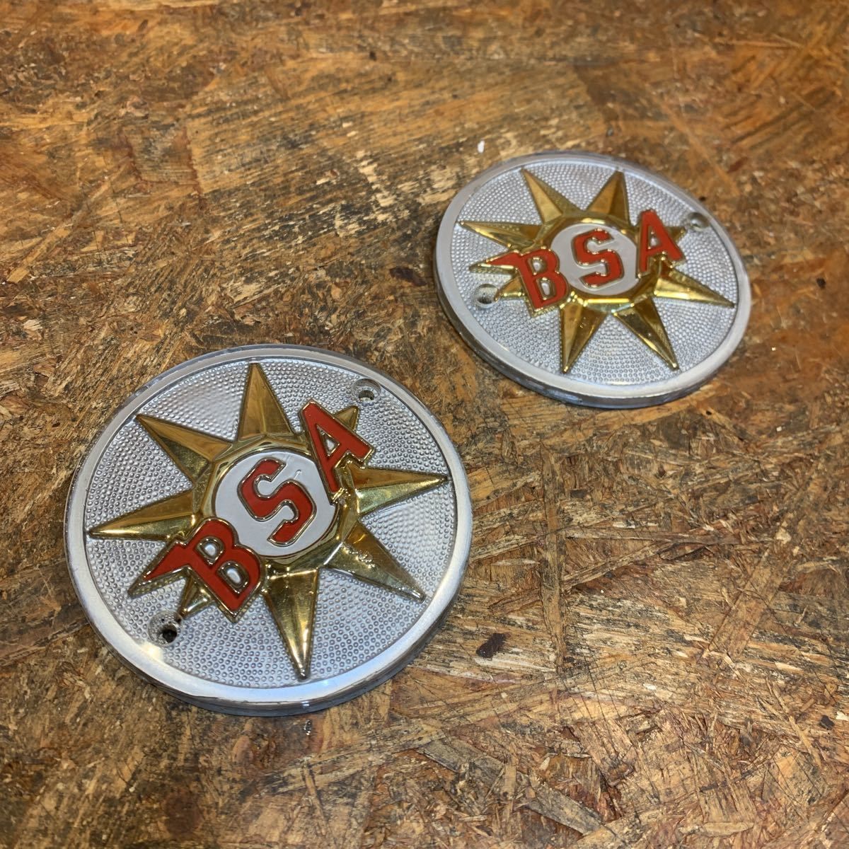 BSA tank badge set tear drop pear emblem UK made High Quality