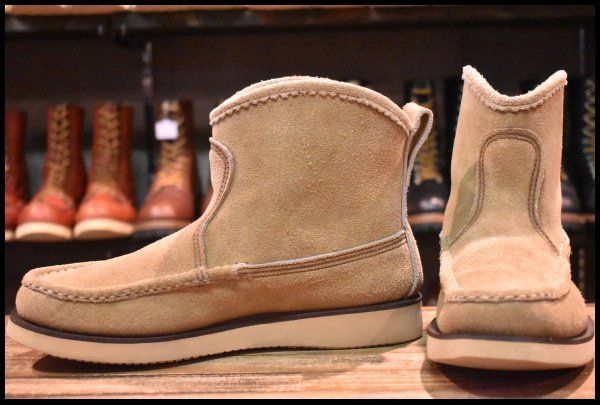 Russell Moccasin Co. モカシンブーツ 10.5 ベージュ RUSSELL MOCCASIN(ラッセルモカシン)】KNOCK-A-BOUT BOOT ノック