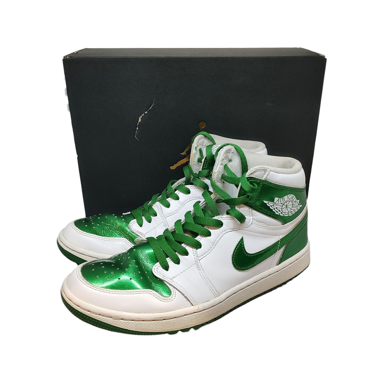 NIKE GOLF ハイカットシューズ ホワイト/グリーン