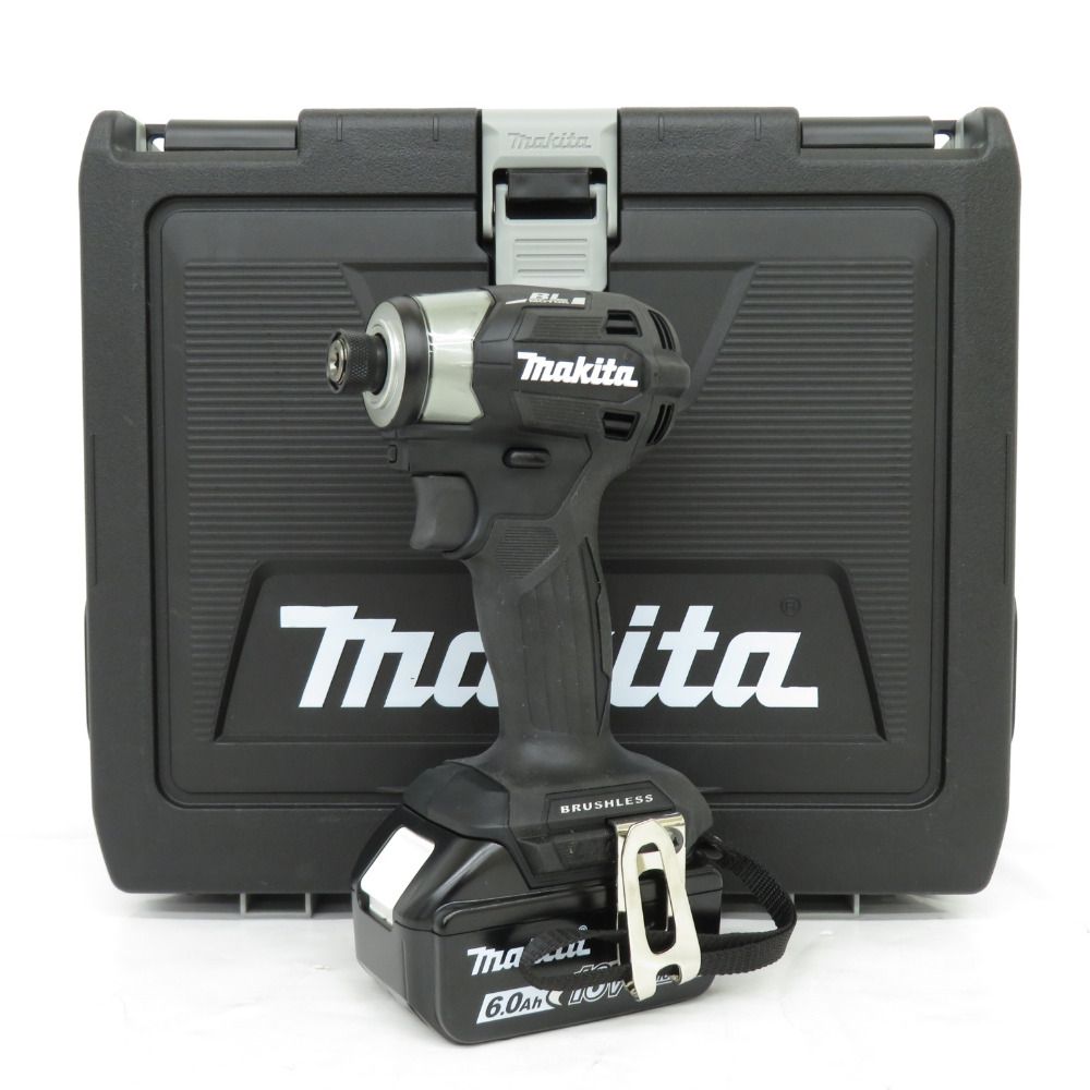 makita マキタ 18V 6.0Ah 充電式インパクトドライバ 黒 ケース・充電器・バッテリ2個セット TD173DRGXB 中古美品 - メルカリ