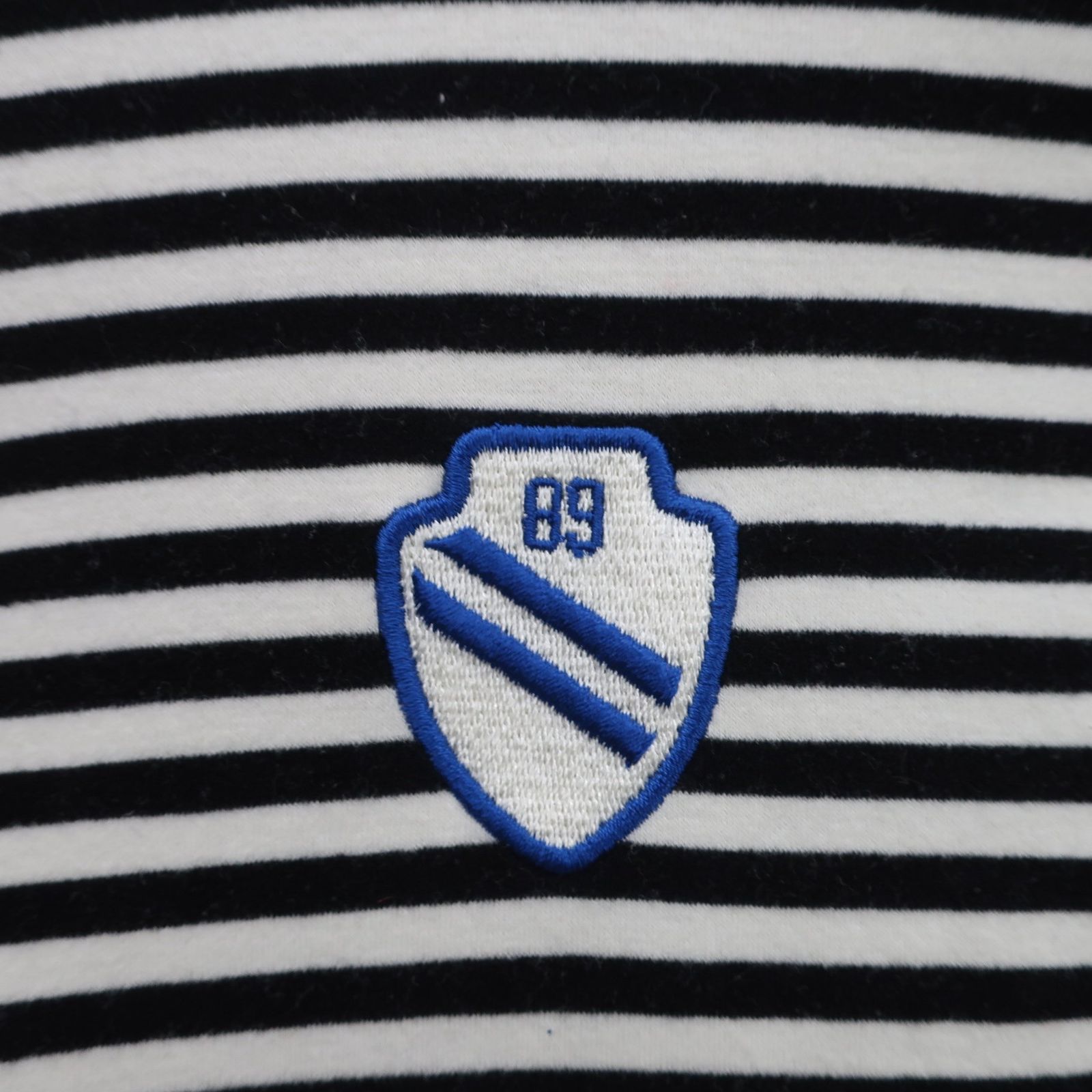 PEARLY GATES(パーリーゲイツ) 長袖ハーフジップシャツ 白黒