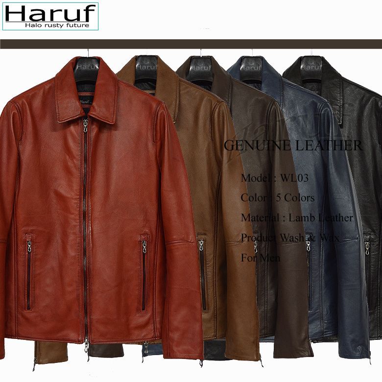 定価46万 最高級ハラコ ラムレザー シングルライダースジャケット サイズ48 送料無料】 本革 ライダースジャケット メンズ 本革ラムレザー