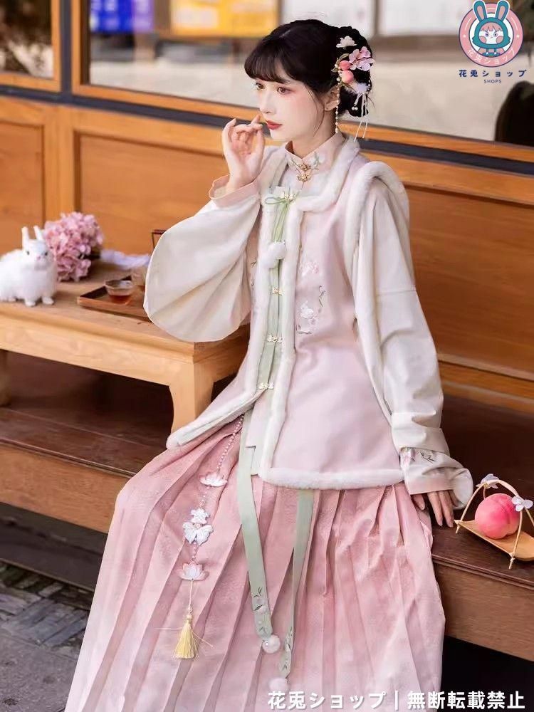 HF-124美しい花刺繍 宮廷風漢服 豪華ドレス コスプレ イベント撮影用衣装 美しい刺繍