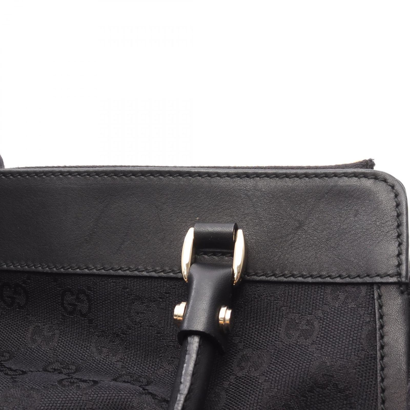 美品/希少色 グッチ GG キャンバス ボディバッグ レザー ブラック 総柄 グッチ GUCCI ショルダーバッグ GGキャンバス 190248 ブラック