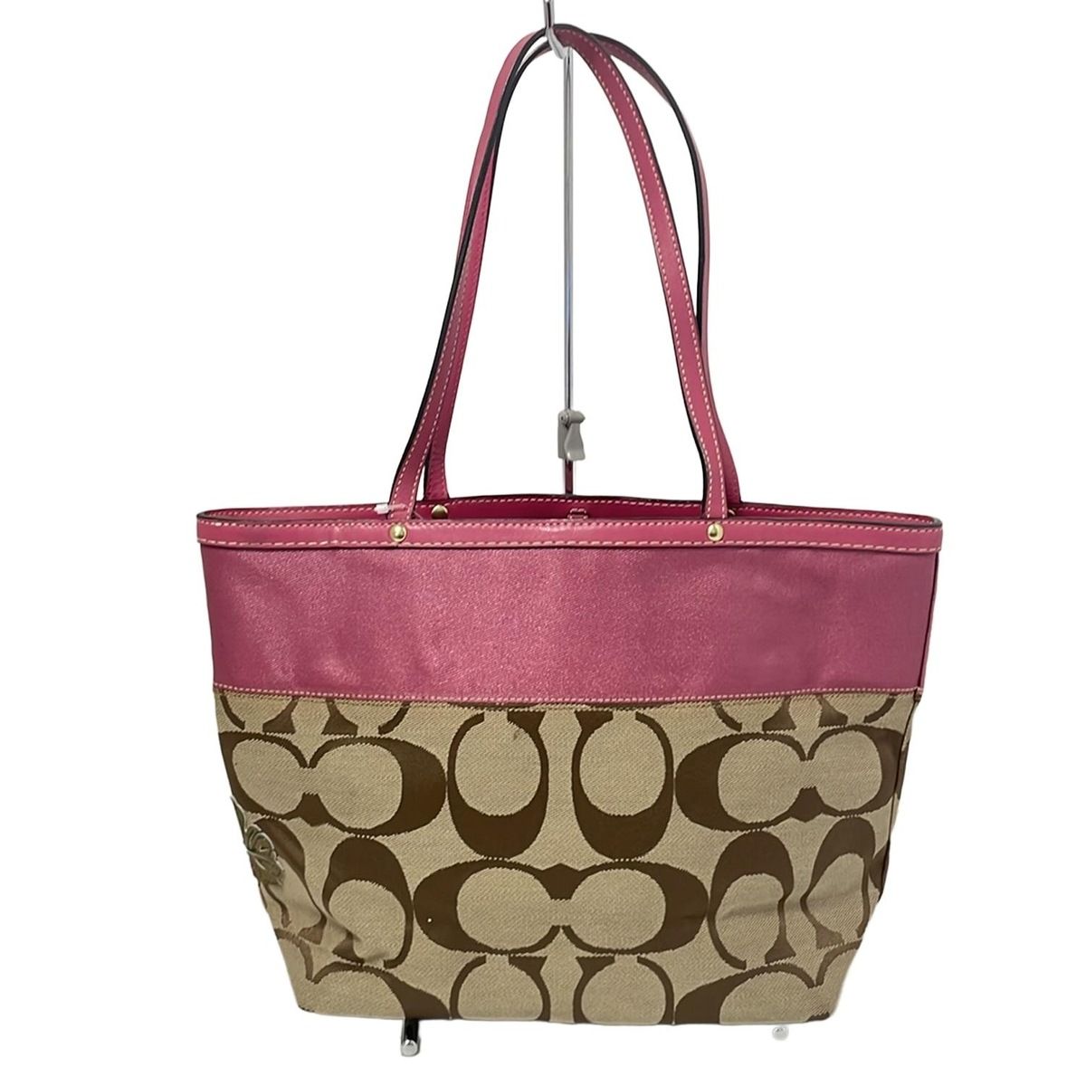 COACH(コーチ) トートバッグ シグネチャー柄 12204 カーキ