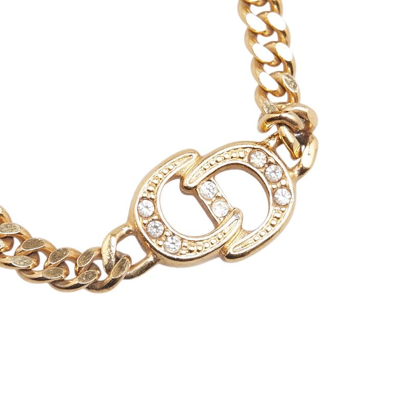 Dior ロゴブレスレット 金色メッキ Dior ゴールドロゴブレスレット ギフトボックス付きディオール