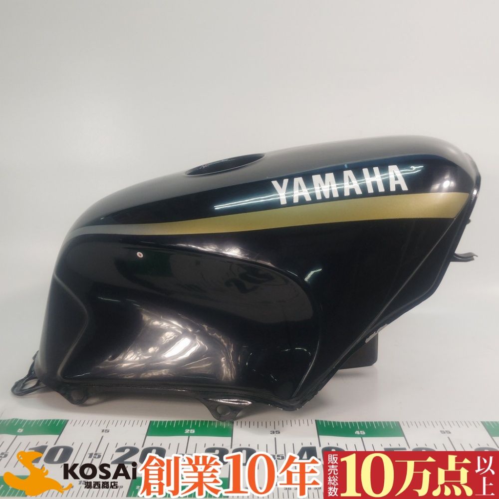ヤマハ FJ1200 4CC 燃料タンク 大きな凹みなし 傷あり タンク内錆少 ブラック|ゴールド
